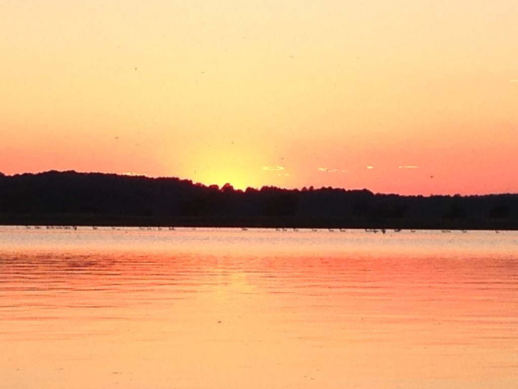 river sunset