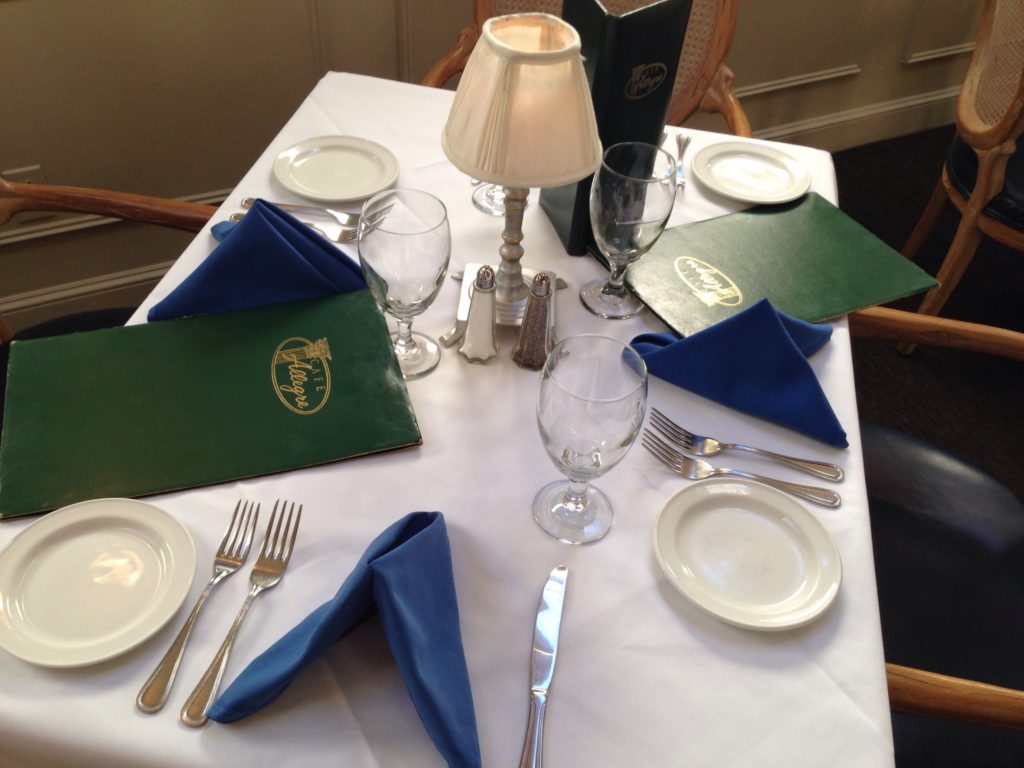 restaurant table
