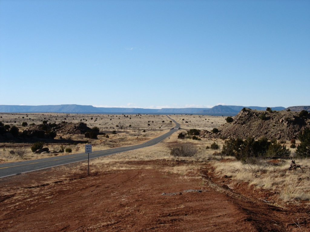 road through desert