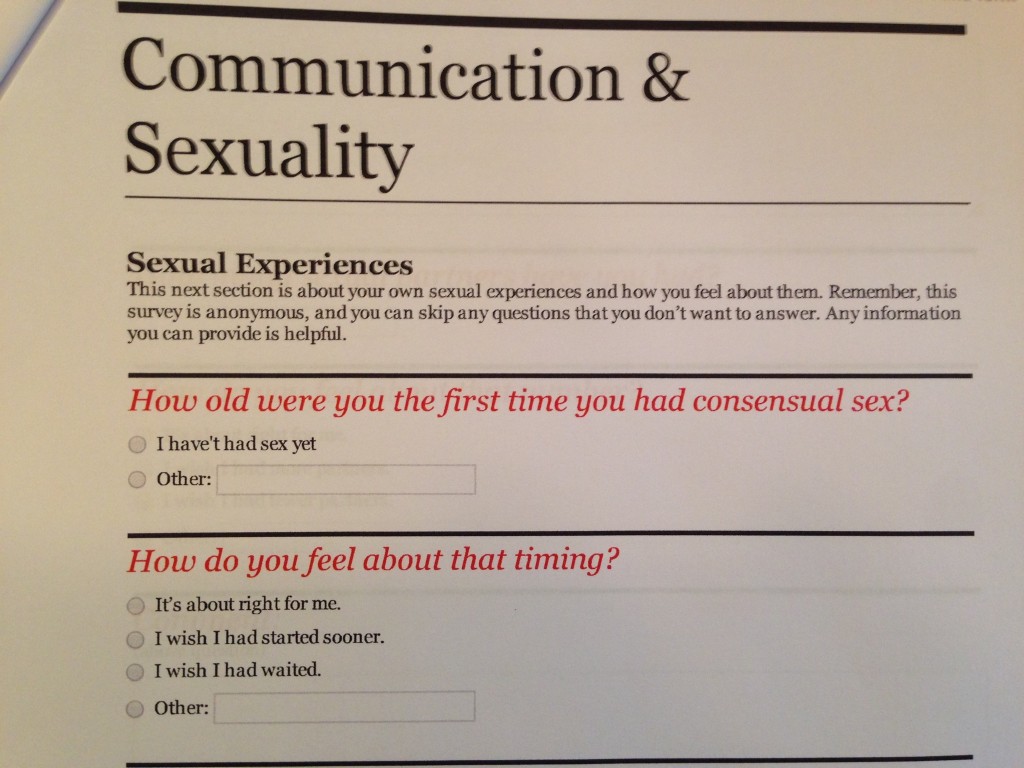 survey Communication & Sexuality